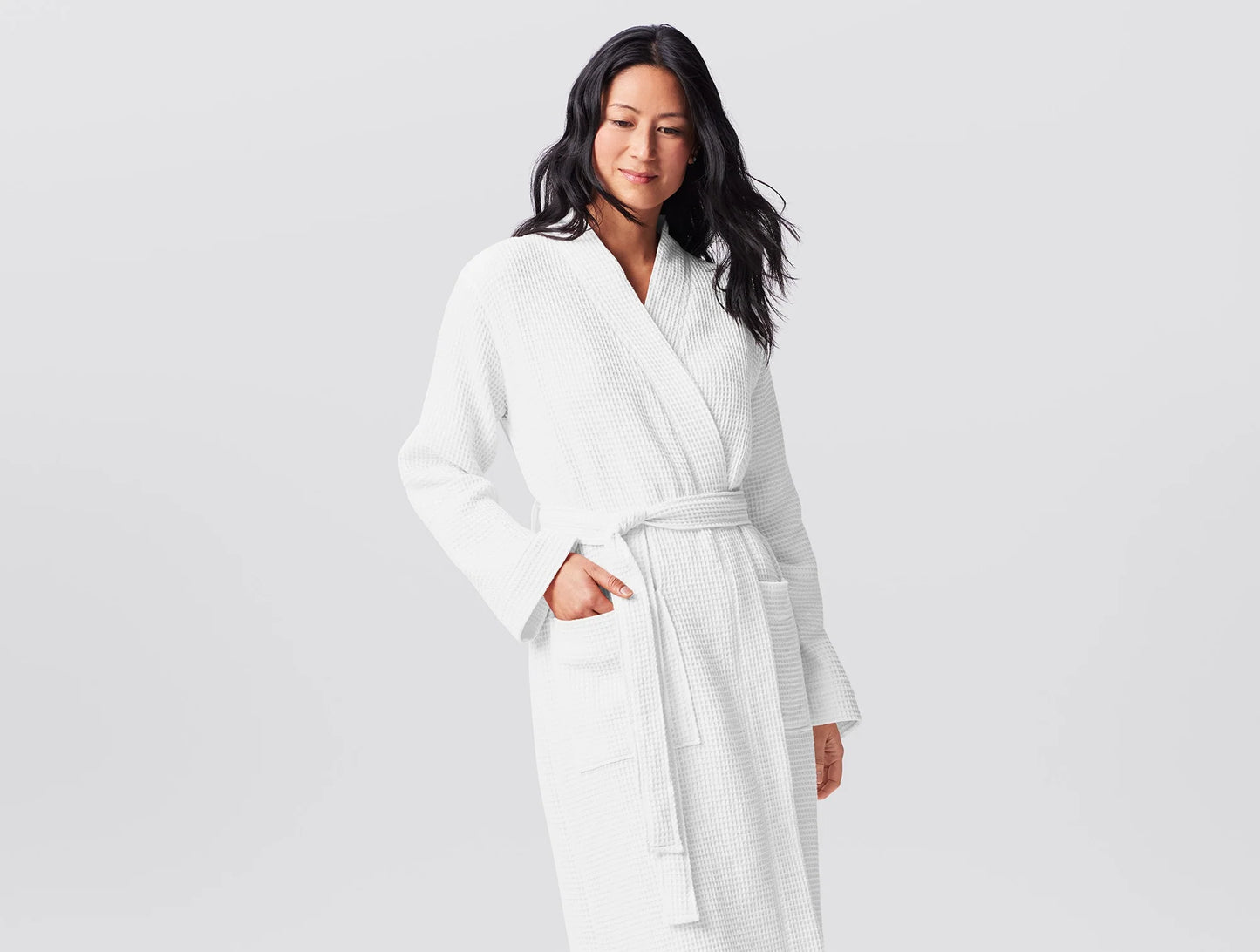 Unisex Organic Waffle Robe