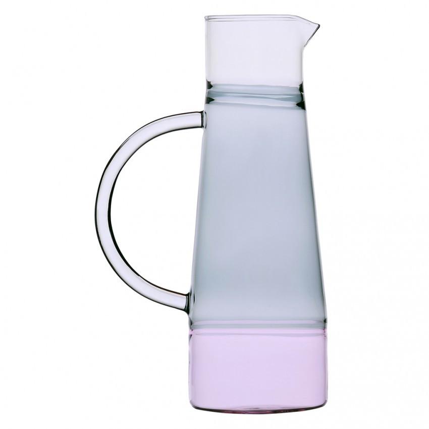 Light Gray Caipirinha Tall Jug Pink/Smoke/Clear