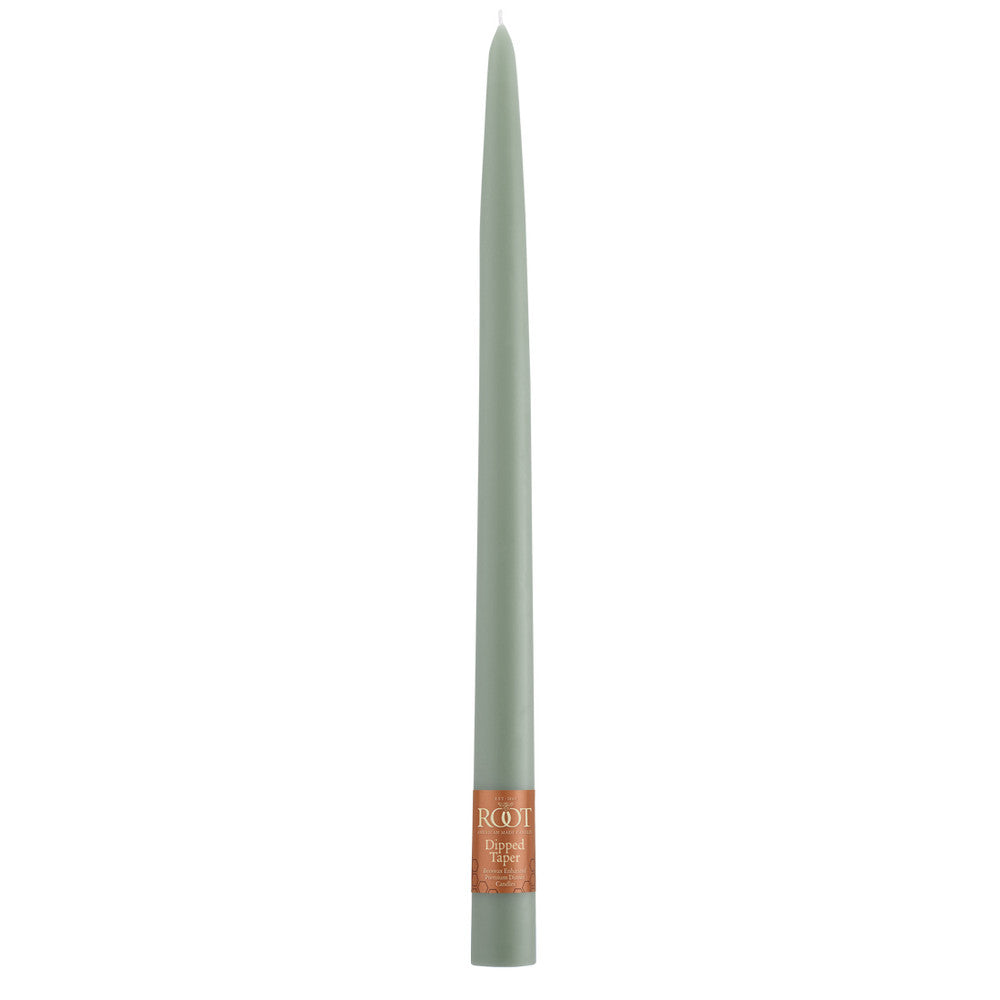 Dark Sea Green Taper Dinner Candle 12 in.