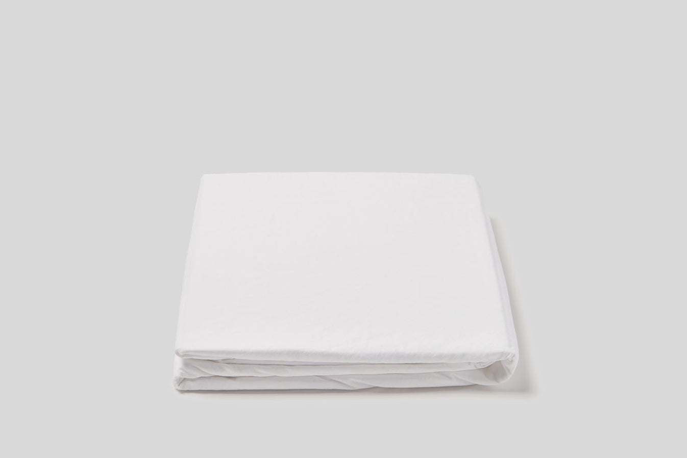 Light Gray Relaxed Percale Fitted Sheet
