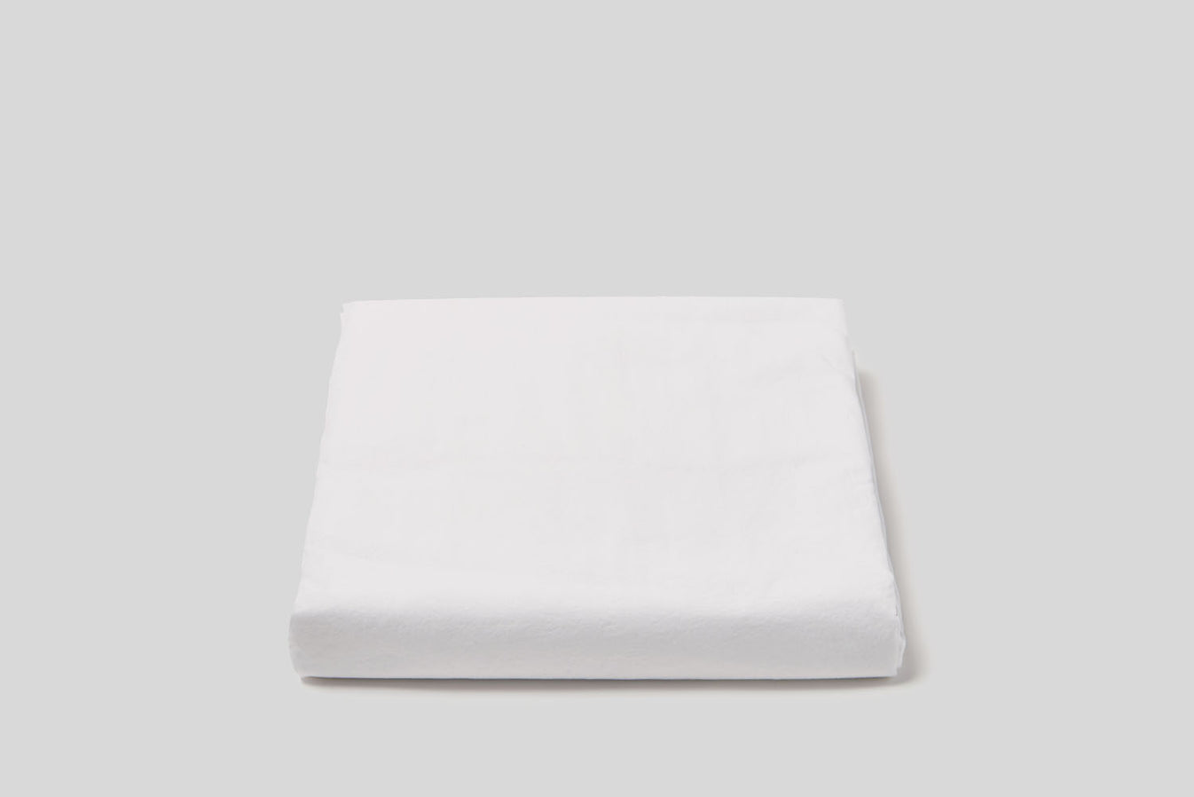 Light Gray Relaxed Percale Flat Sheet