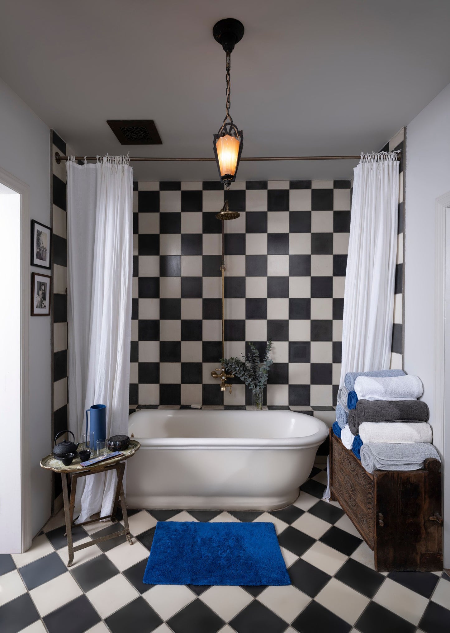 Dim Gray Bay Bathmat- Lapis