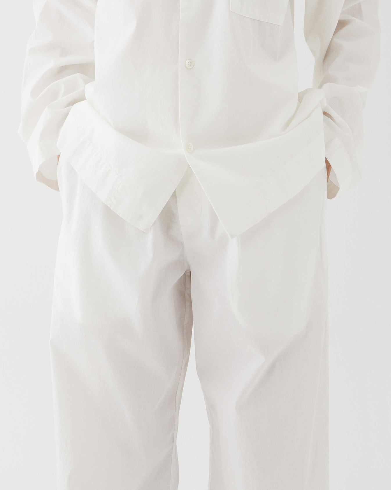 Poplin Pyjamas-Alabaster White