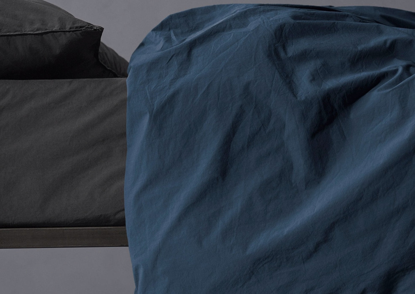 Dark Slate Gray Eggshell Cotton (Nite) Duvet Cover