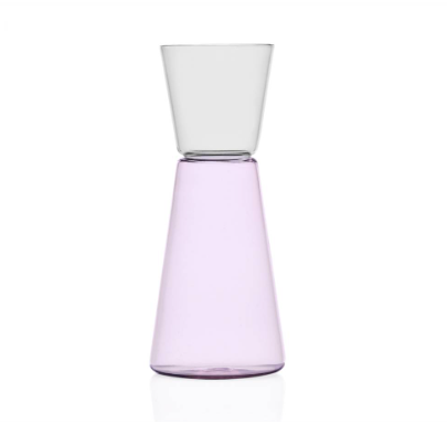 Clear/Pink High Rise Pitcher 750ml