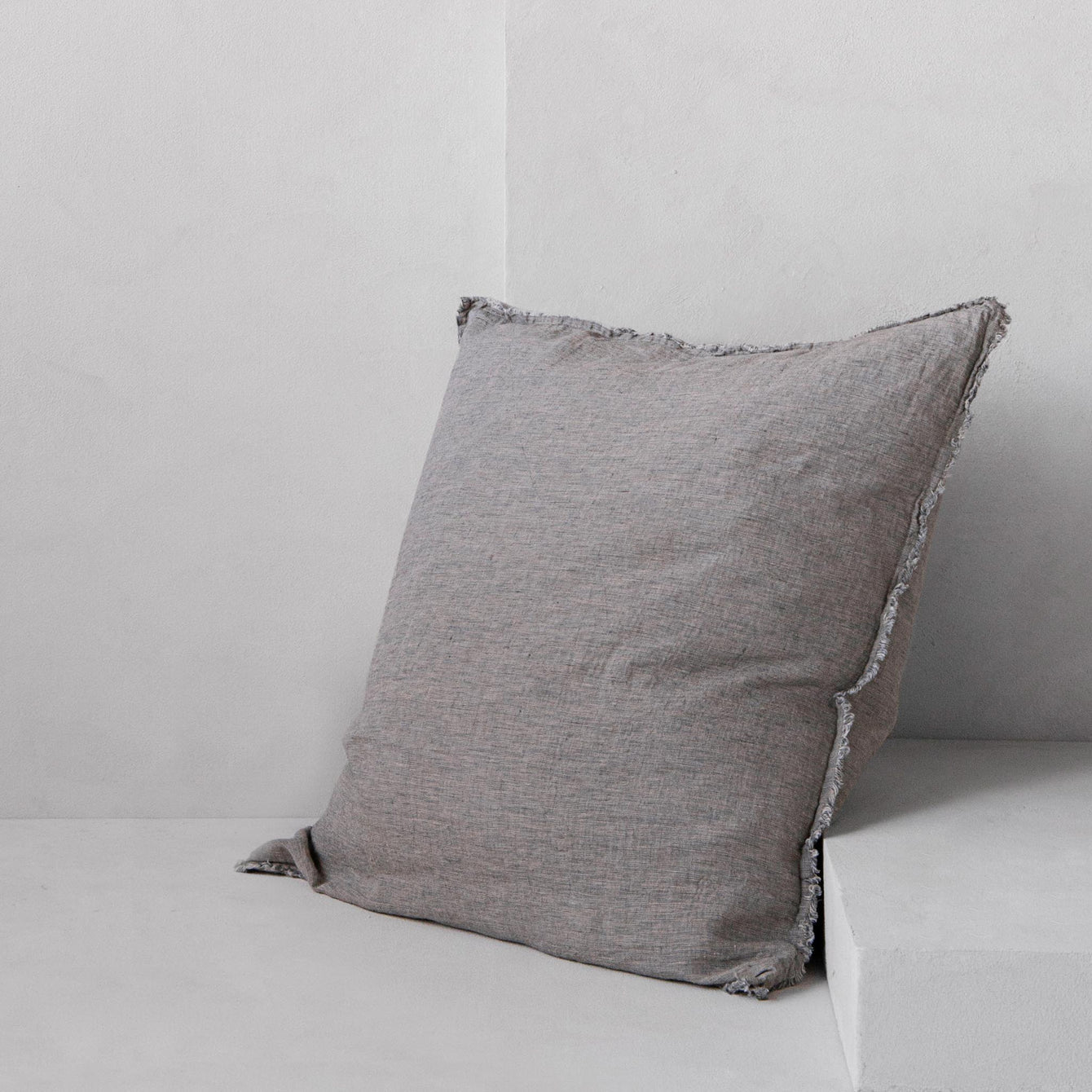 Gray Flocca Cushion Cover 20x20"