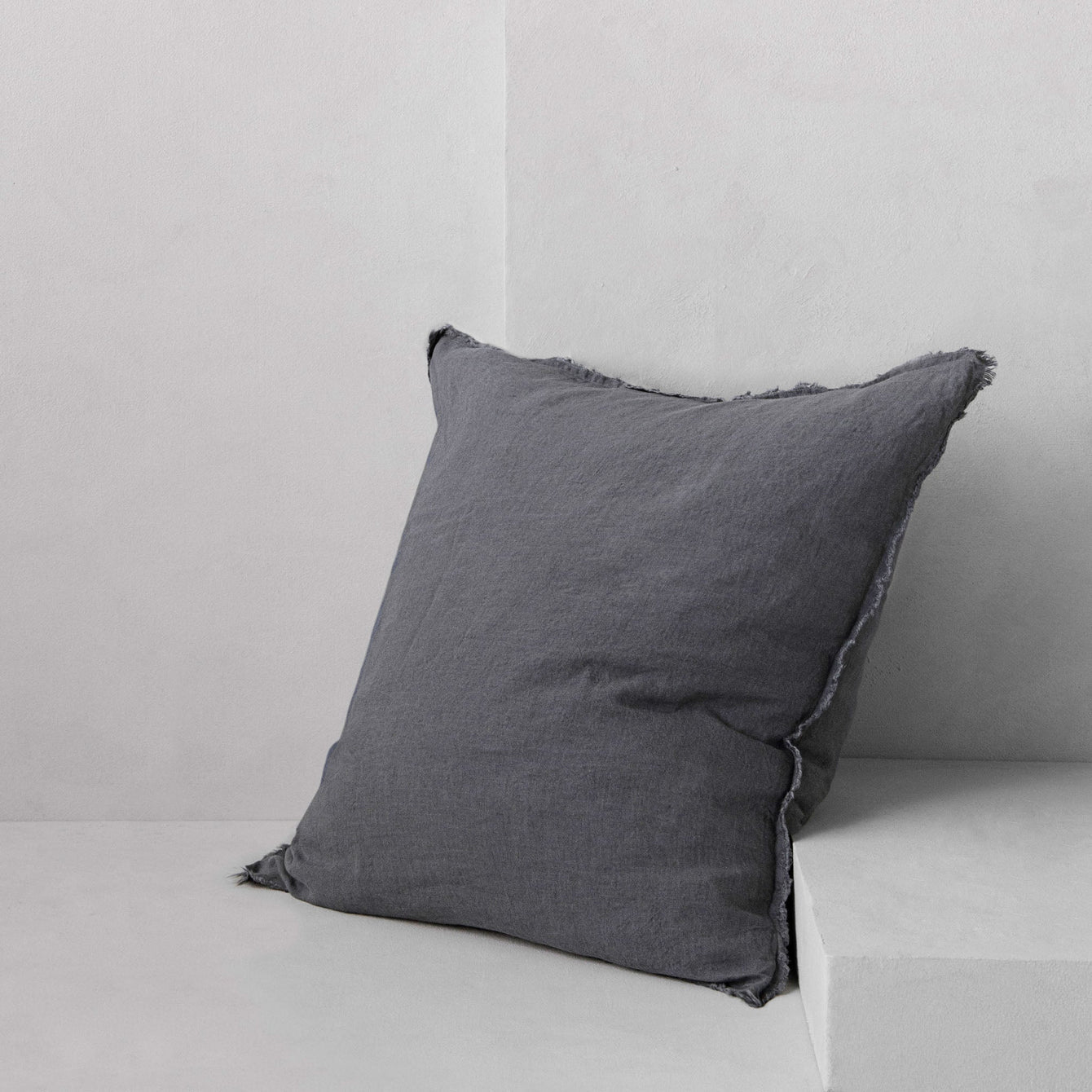Gray Flocca Cushion Cover 20x20"
