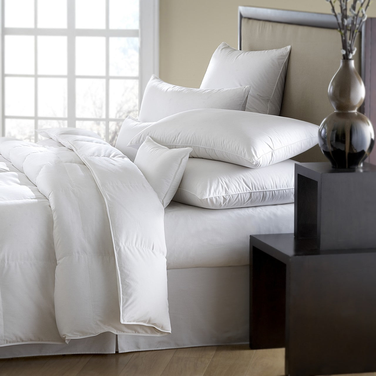 Gray Mackenza Comforter (Classic Down, 560+)