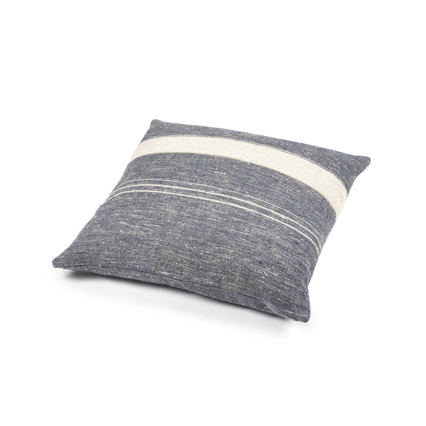 Light Slate Gray North Sea Stripe Cushion Case