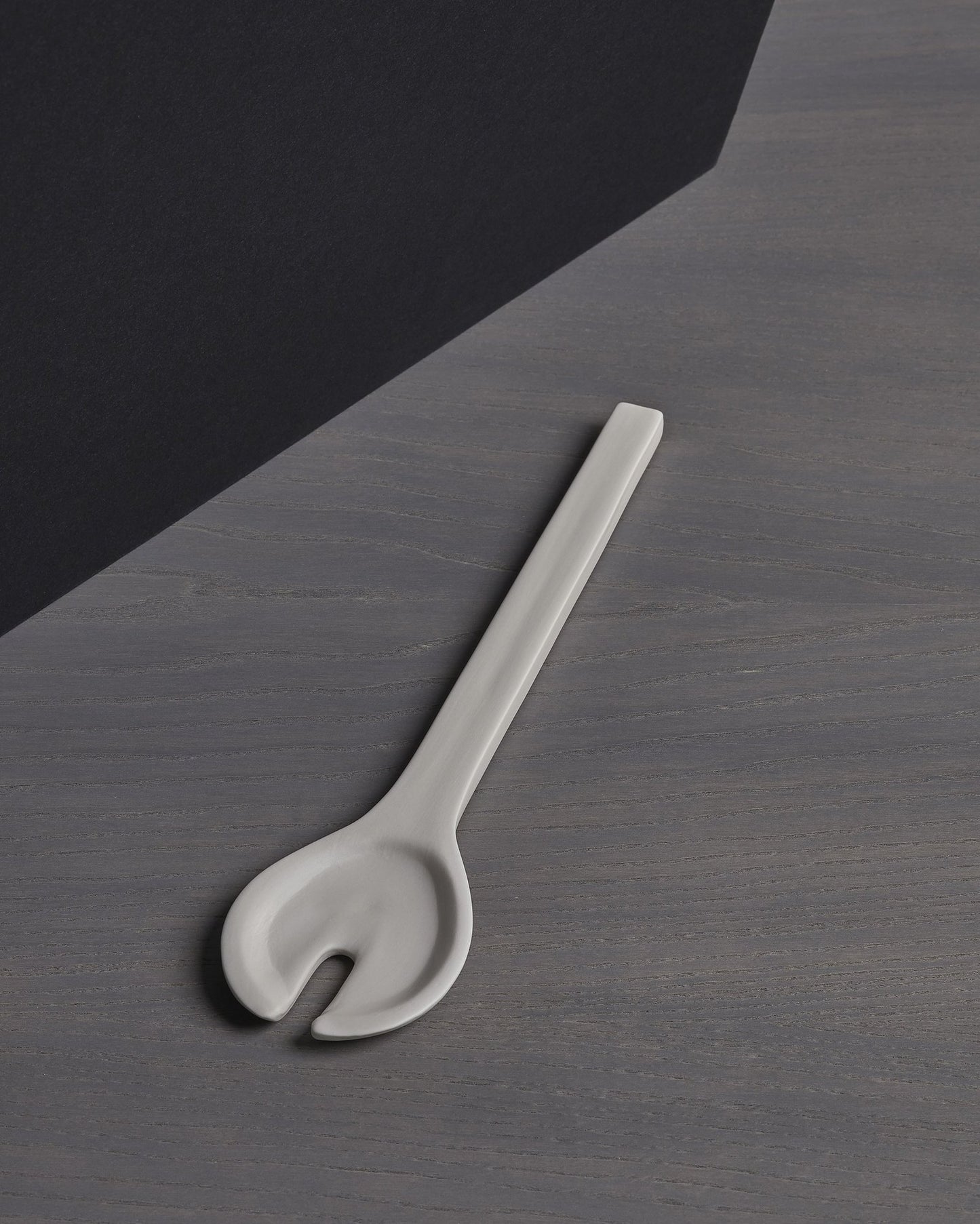 Dim Gray Buto Serving Fork-Bianco