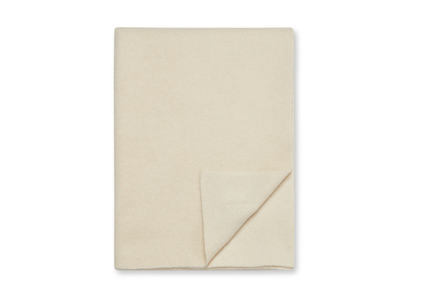 Cashmere Throw Blanket- Ivory