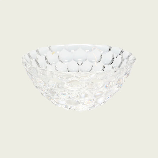 1970's Crystal Bowl by Orrefors with Bubble Surface
