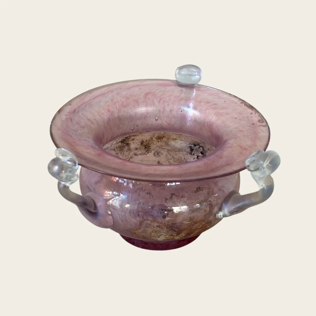 1960's Murano Seguso Handblown Glass Bowl