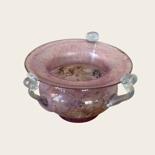 1960's Murano Seguso Handblown Glass Bowl