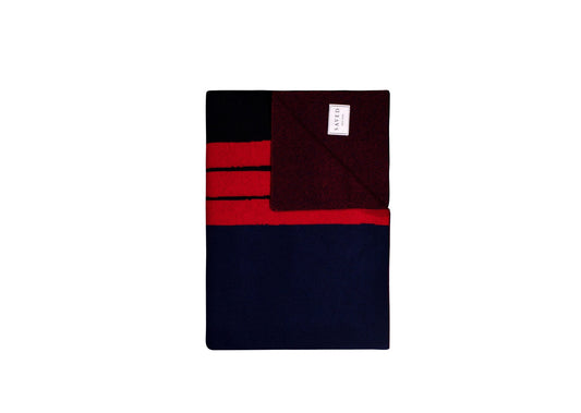 Camp Stripe Throw - Navy