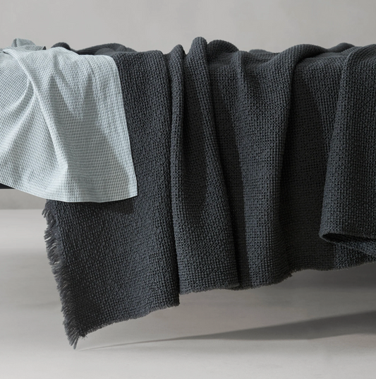 “NID” Waffle Wool Blanket