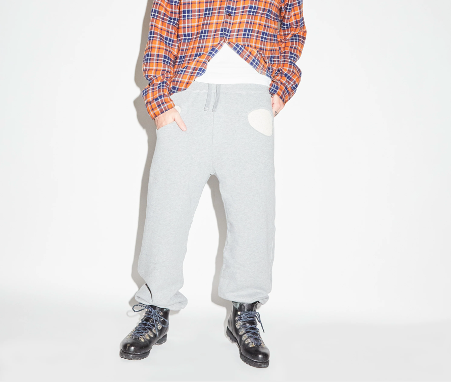 Exposed Terry Pocket Sweatpant - Grey