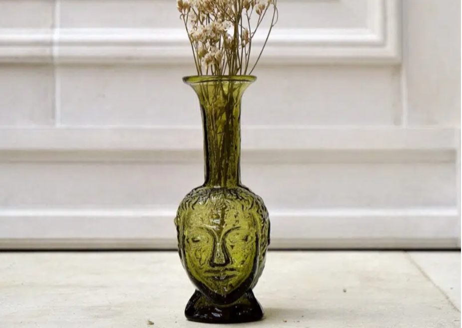 Light Gray Vase Tête Olive