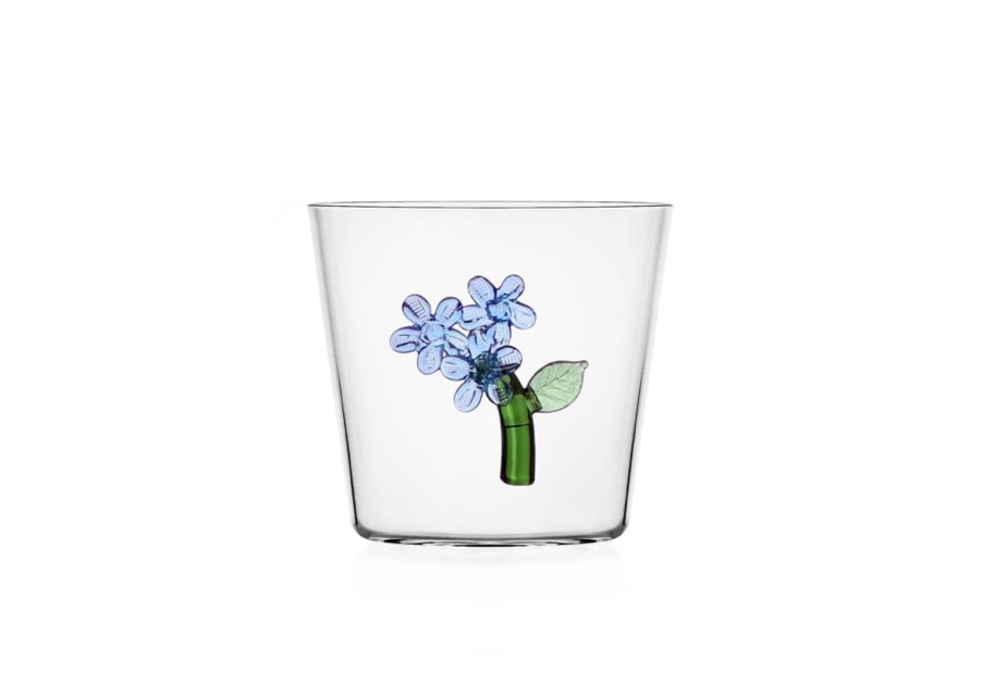 Botanica - Light blue flower tumbler