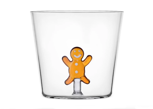 Vaso de jengibre navideño