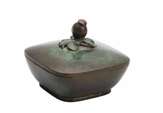 Swedish Grace Patinated Bronze Lidded Box by GAB Sweden