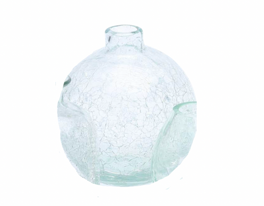 Ture Berglund Hand Blown Glass Vasewith Gourd Body & Bottleneck