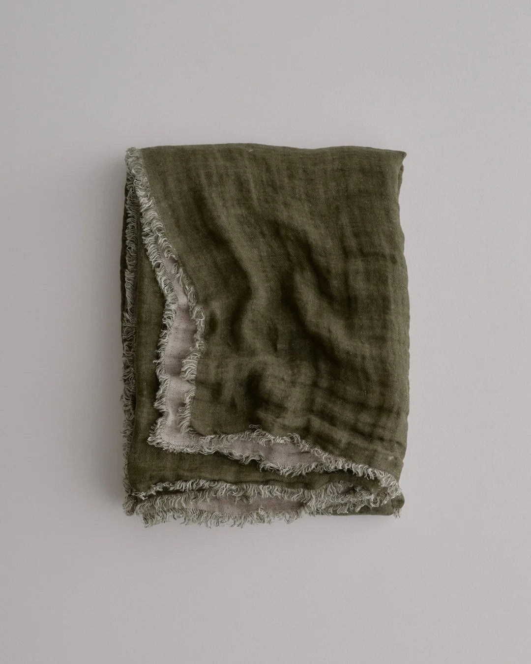 Crush Double Linen Throw Blanket