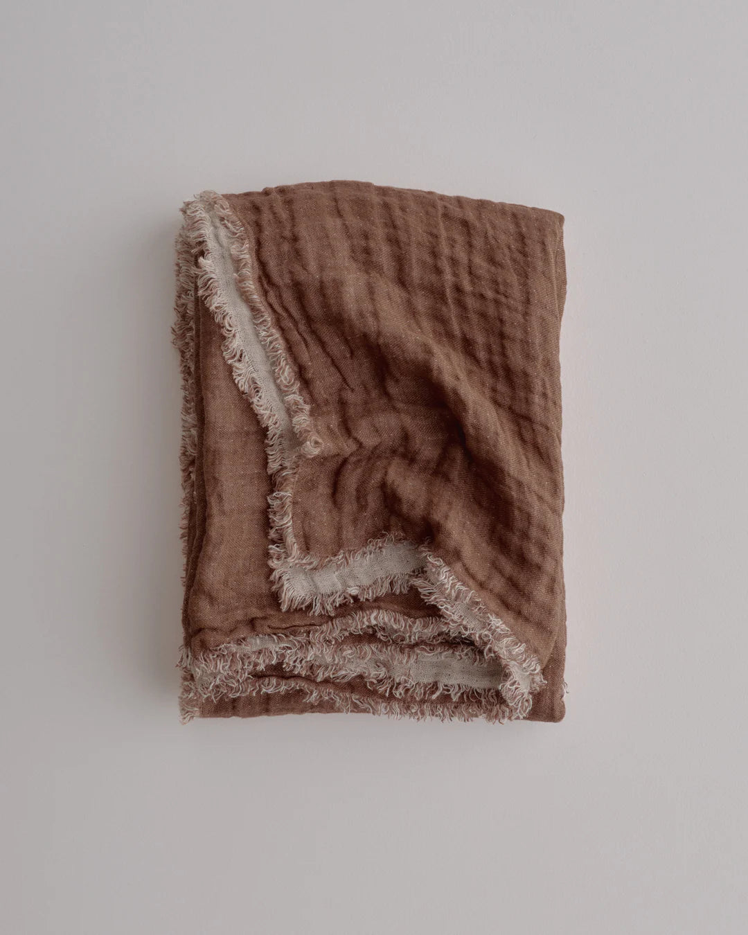 Crush Double Linen Throw Blanket