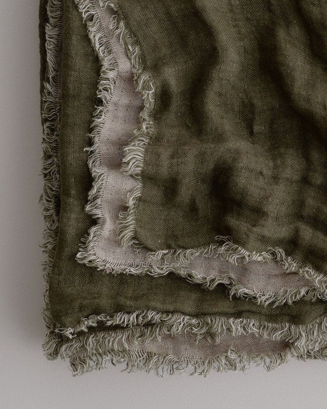 Crush Double Linen Throw Blanket