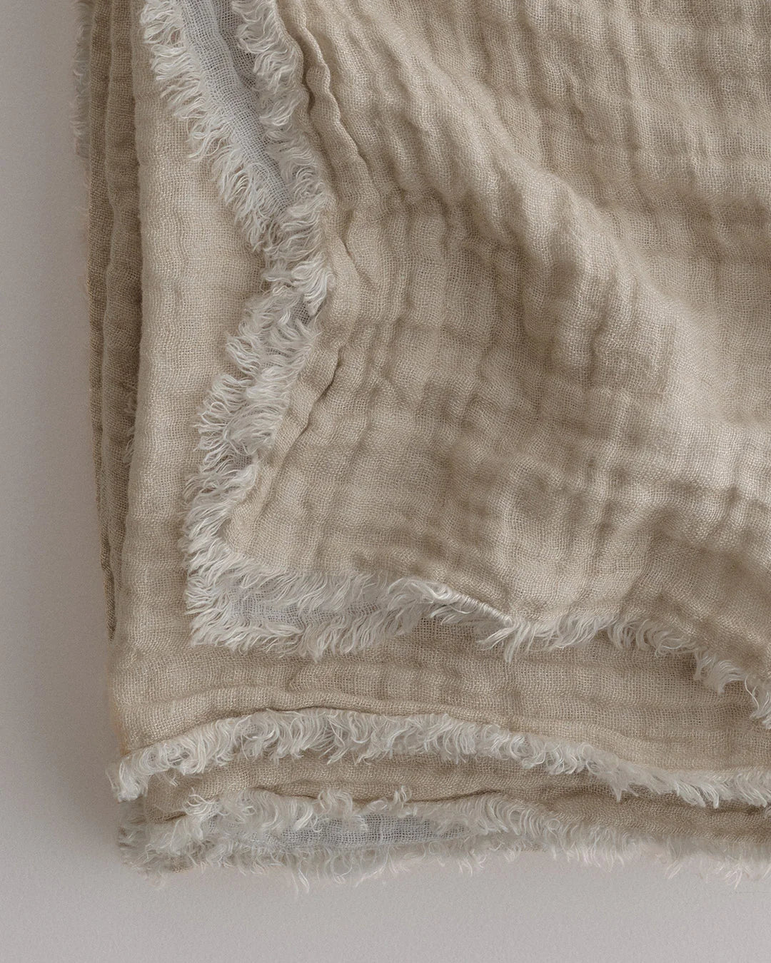 Crush Double Linen Throw Blanket