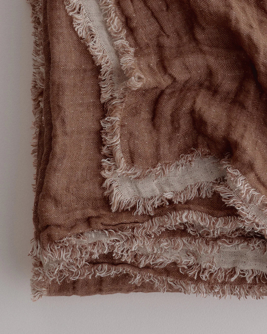 Crush Double Linen Throw Blanket