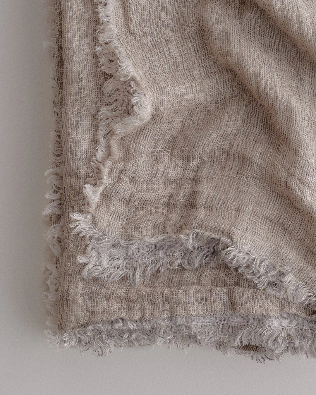 Crush Double Linen Throw Blanket