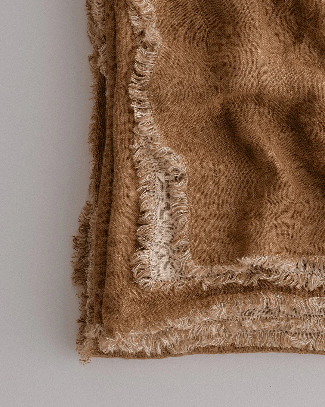 Crush Double Linen Throw Blanket