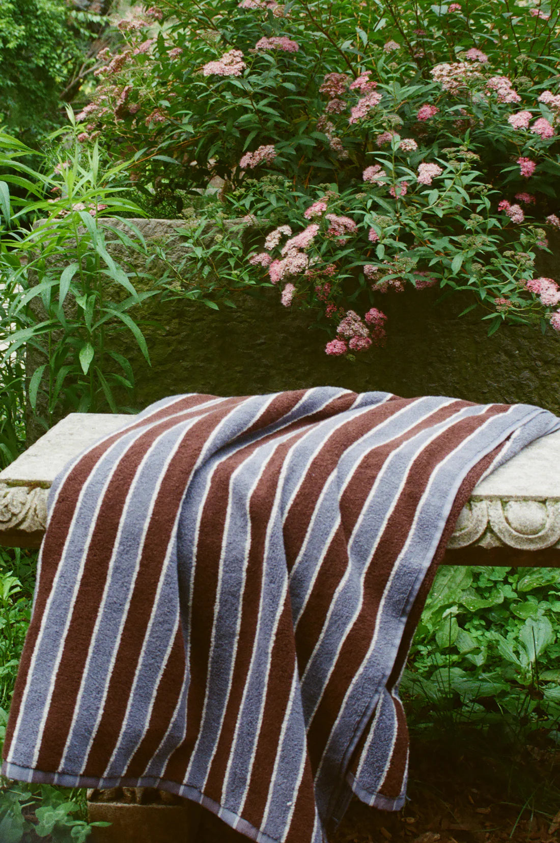 Helena Pool Towel-Blue and Clay