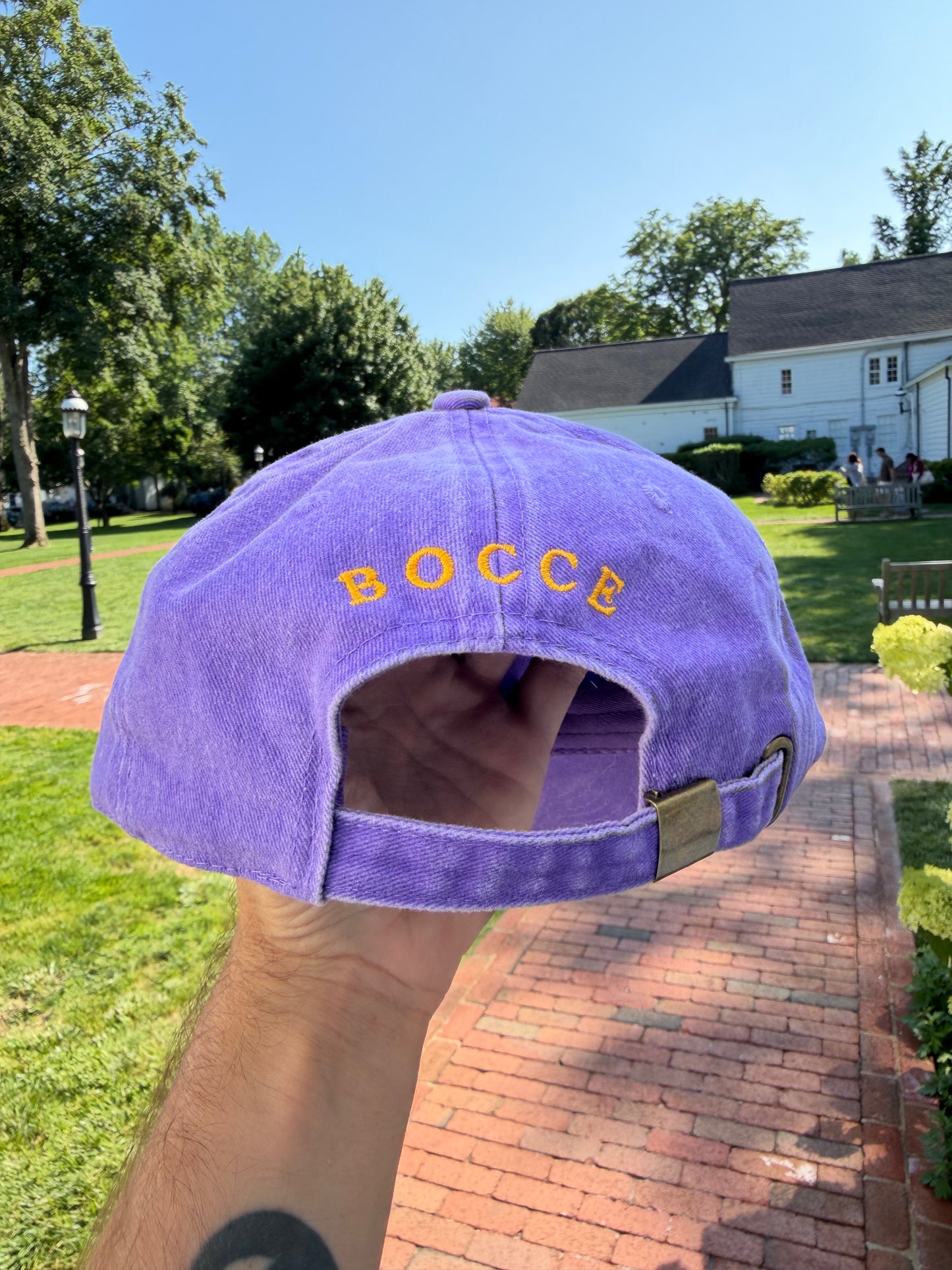Purple Canvas Bocce Hat