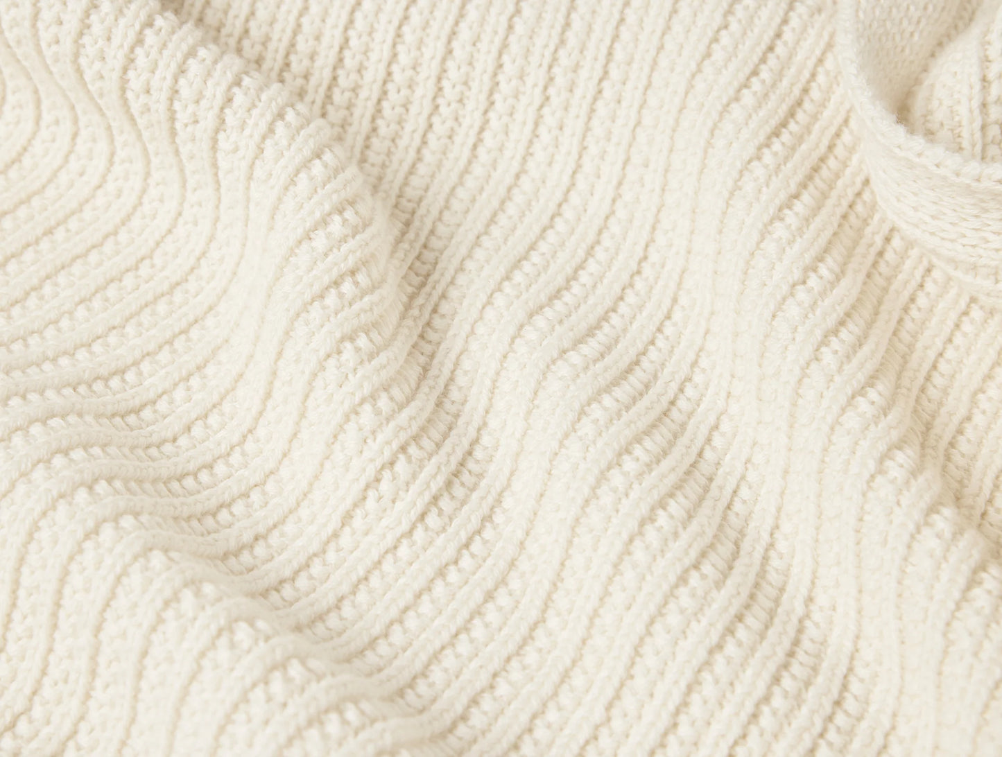 Linda Organic Knit Throw