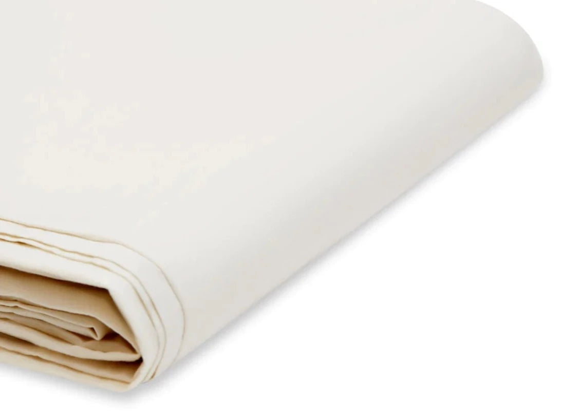 Beige Relaxed Percale Pillowcase (Pair)