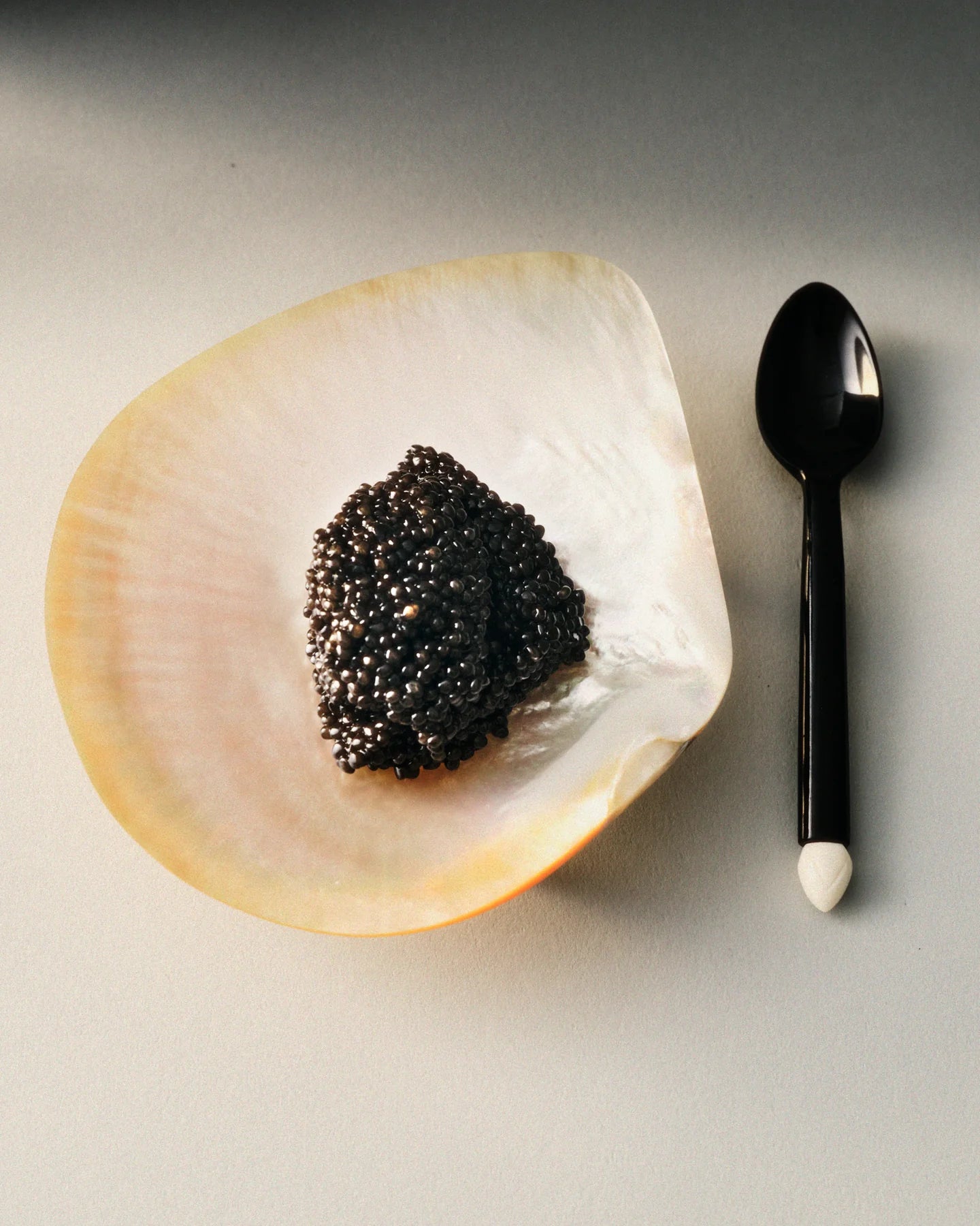 Mother Of Pearl & Horn Caviar Set