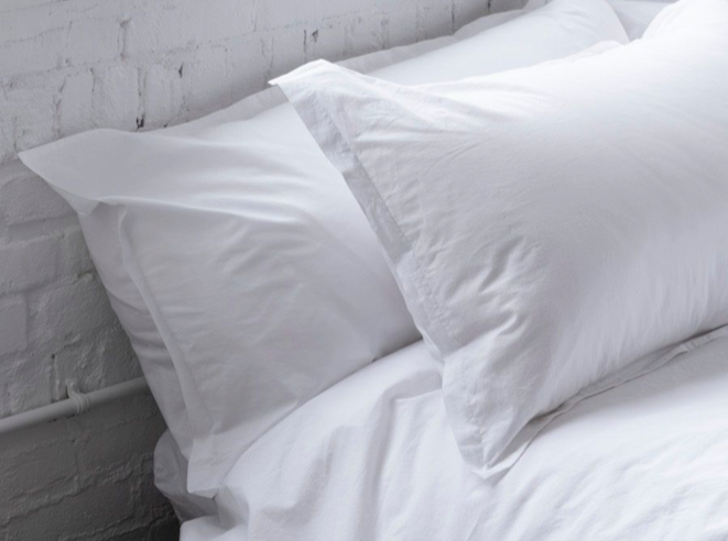 Gray Relaxed Percale Pillowcase (Pair)