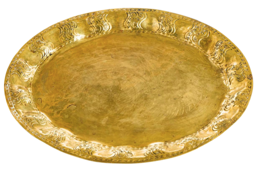 1920's Germany, Brass Tray by George Von Mendelssohn, Number “50”