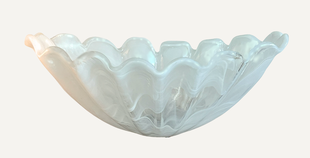 1980's Vietri Murano Handblown Glass Bowl