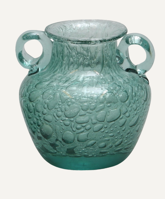 Glass Vase with Round Hanger Details by Ture Berglund for Skansens Glasbruk