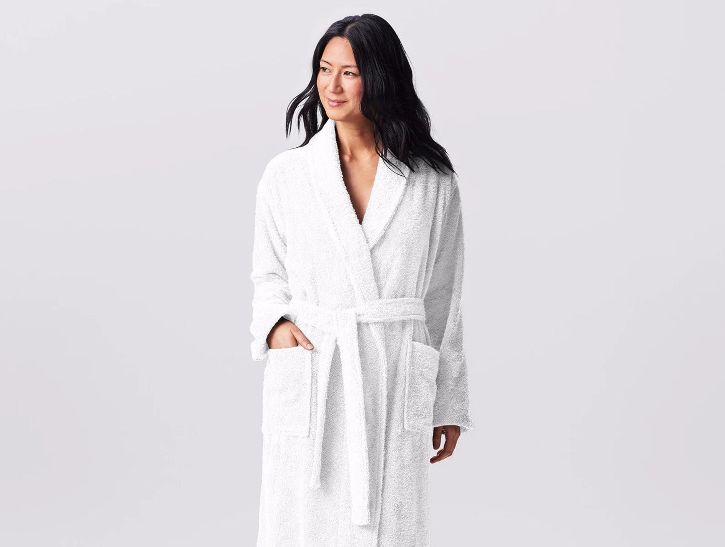 Lavender Unisex Cloud Loom Organic Robe