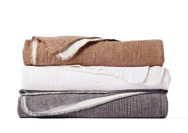 Rosy Brown Cozy Cotton Blanket
