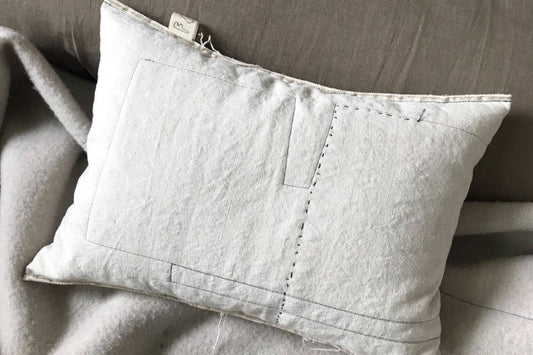 Light Gray Friend Cushion - Grain