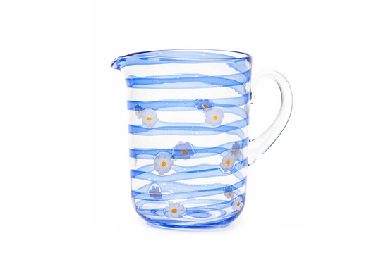 Lavender Margherite Jug-Blue