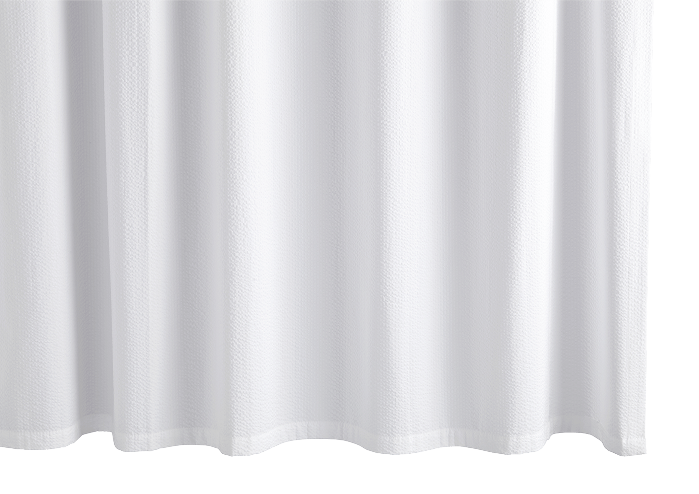 Light Gray Seersucker Shower Curtain