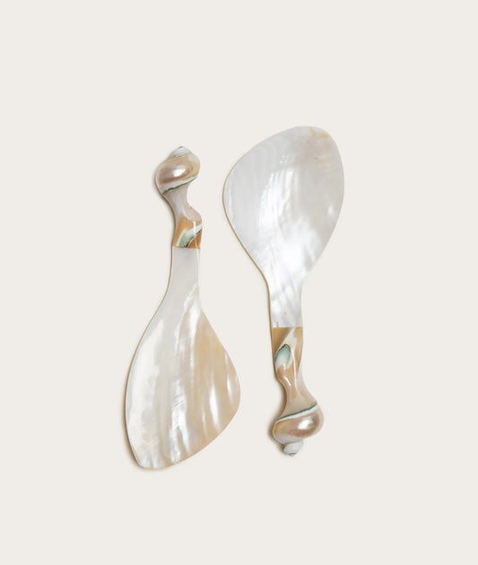 Mother Of Pearl Salad Servers (Pair)