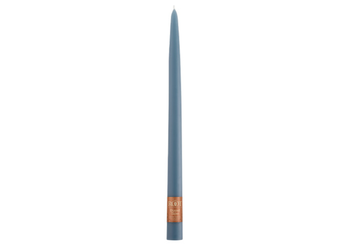 Slate Gray Taper Dinner Candle 12 in.