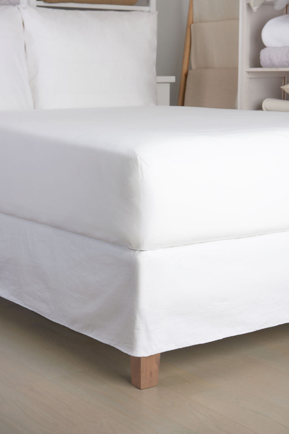 White Classic Percale Fitted Sheet